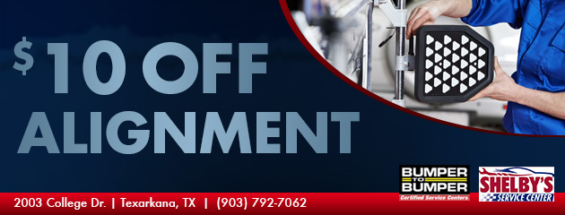 $10 off alignment coupon